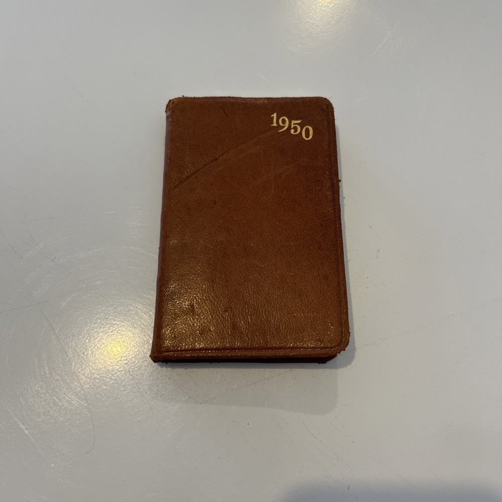Vintage 1950 Buffalo Slag Co Pocket Calendar Memo Book Buffalo NY Advertising